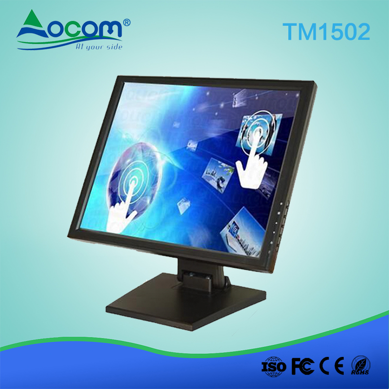 15 Zoll Klappsockel Low Cost Touchscreen-Monitor