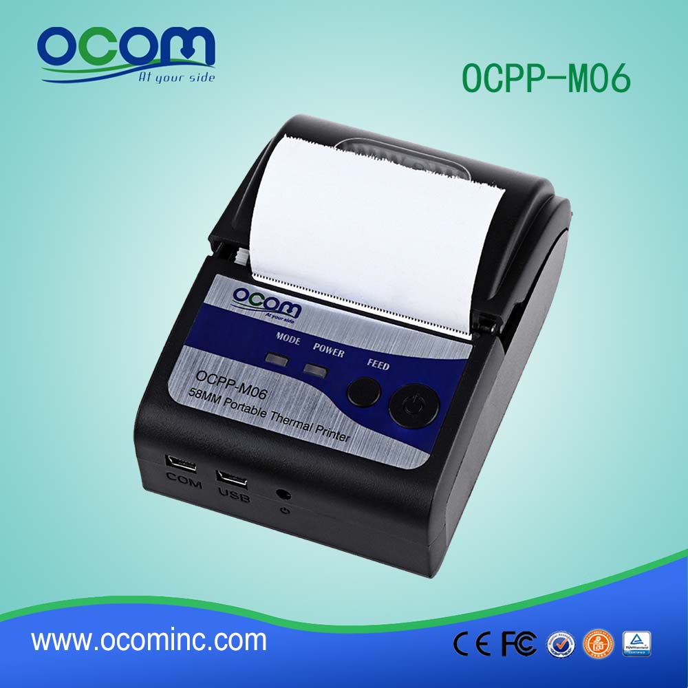 58mm mini portable bluetooth thermal android printer for POS (OCPP-M06)