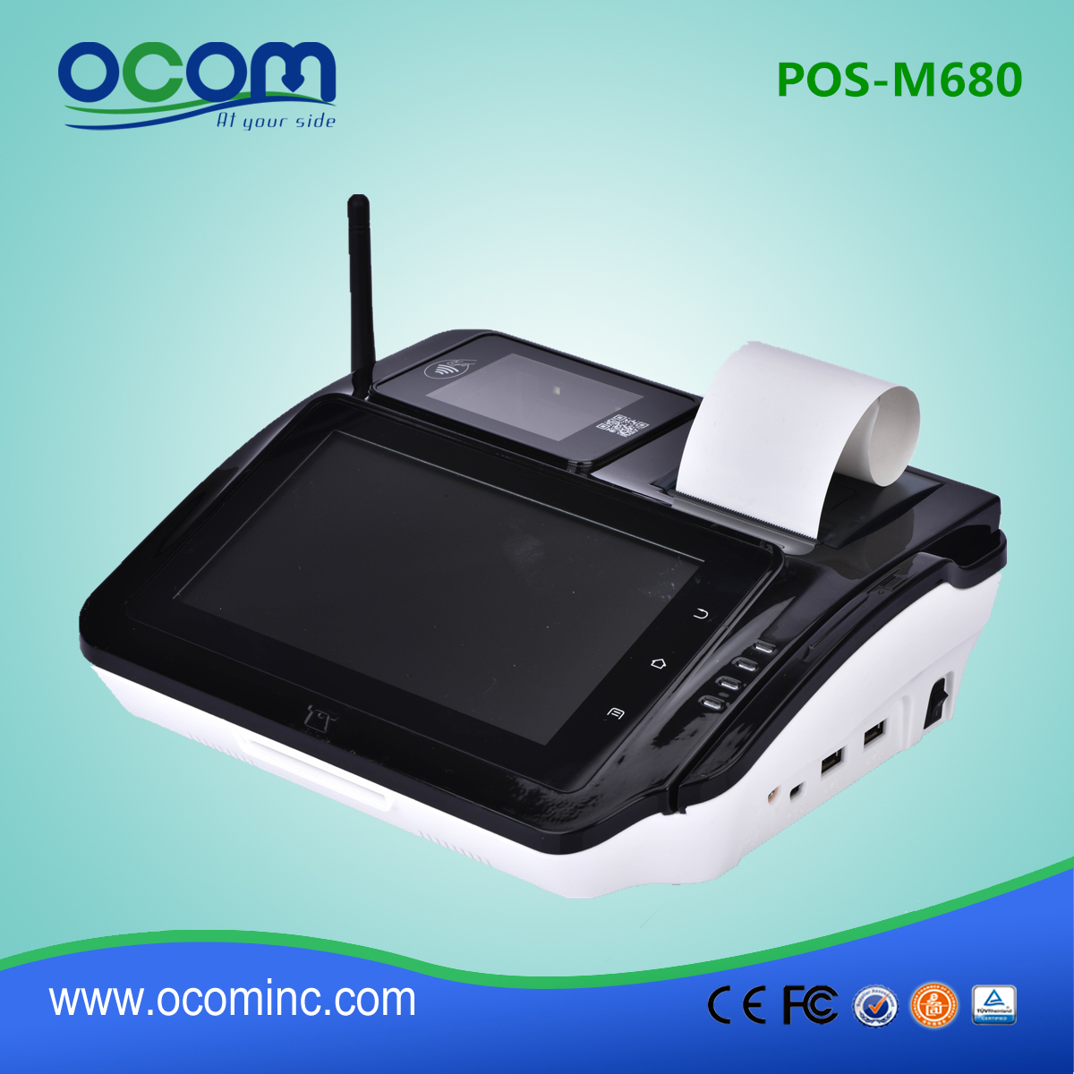 7 inch android touch screen pos machine all in one for retail (POS-M680)