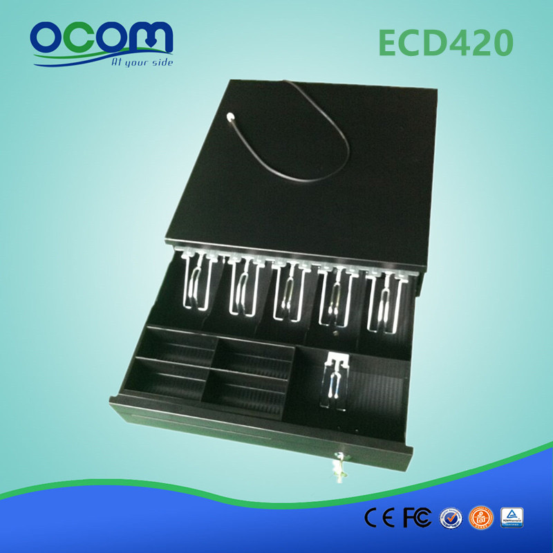 Black or White metal pos cash box