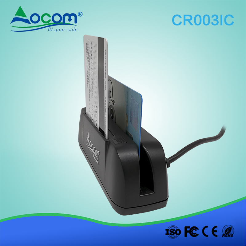 CR003IC mais recente chip usb rs232 ic 123 msr mini leitor de cartão