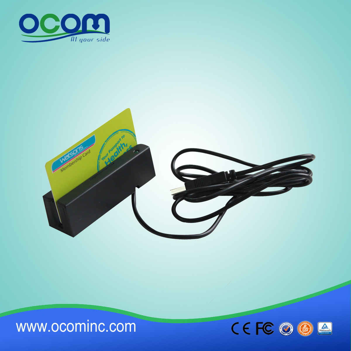 Leitor de cartão magnético CR1300 USB serial