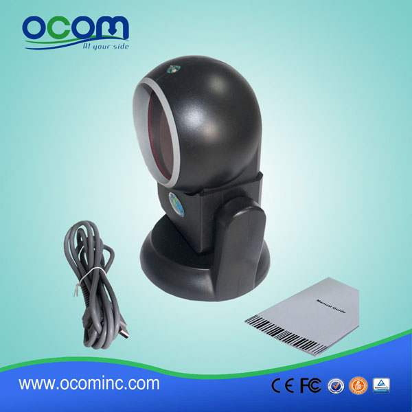 China Factory New pequeno Laser Scanner de código de barras fixo Omni-direcional