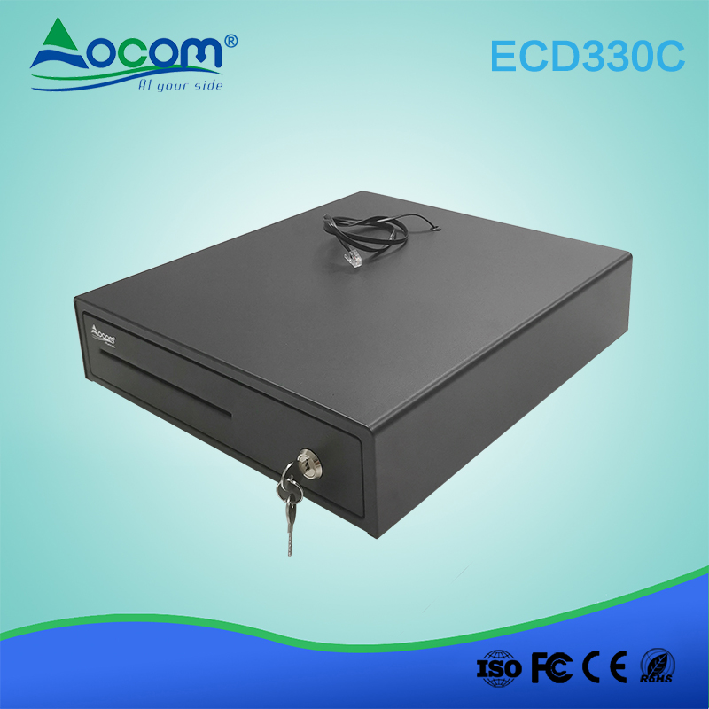 ECD330C Dernière USD Euro Rupee Devise 335mm Petit Tiroir-caisse