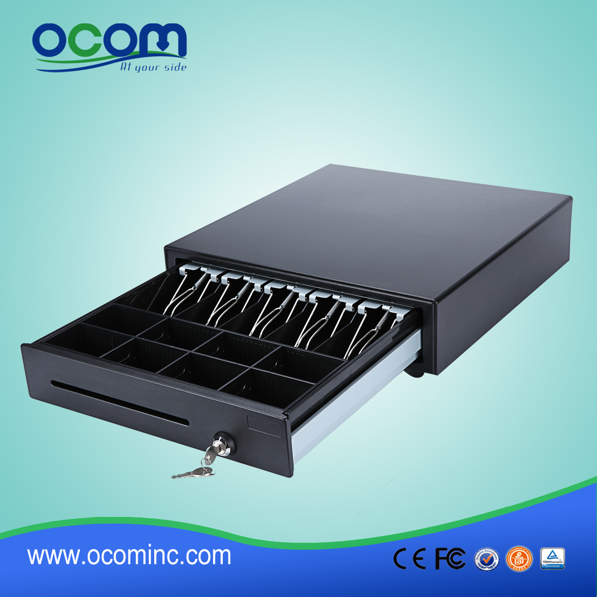 ECD410D Electronic Supermarket Money Collection Billing Machine Metal Cash Register Drawer