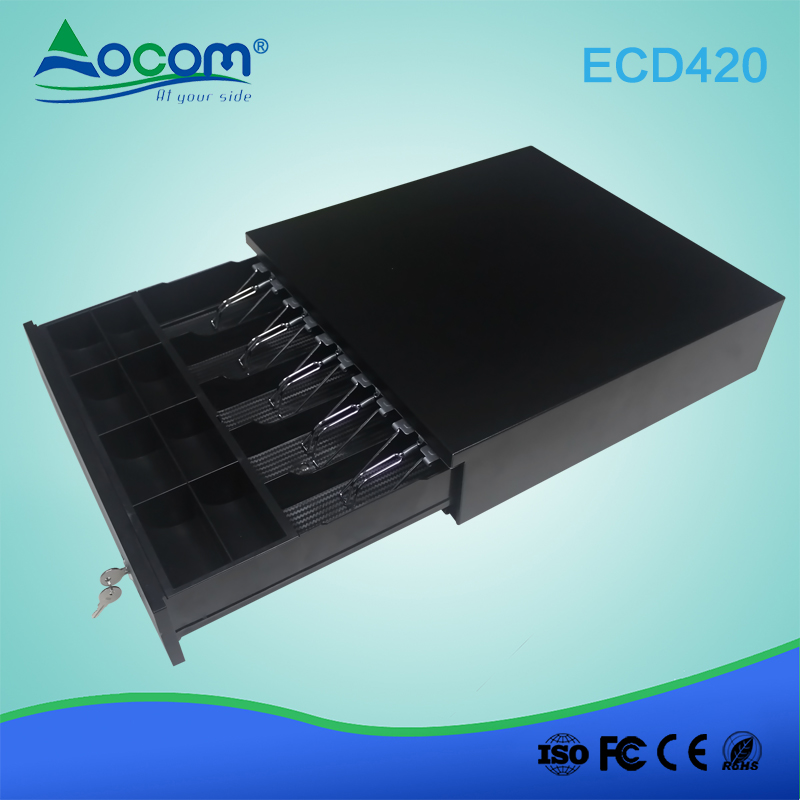 Cassetto porta contanti per registratore di cassa in metallo elettronico ECD420