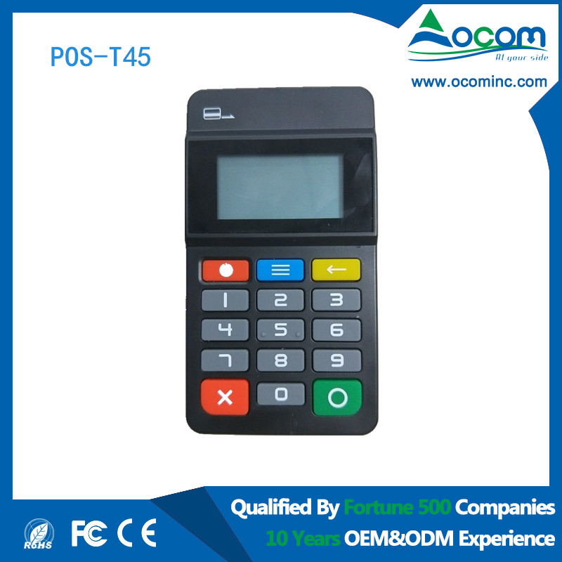 Pastilla de contacto EMV PCI bluetooth con lector de tarjetas magnéticas / IC / RFID