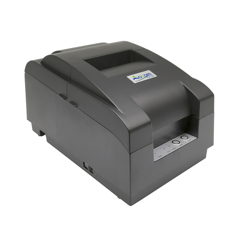 Impresora de recibos de impacto de matriz de puntos de impresión de ancho de fuente de fábrica de 76 mm