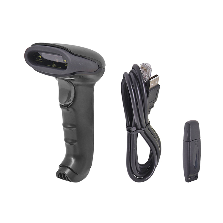 Lector de código de barras inalámbrico de mano 1d usb Barcode Scanner