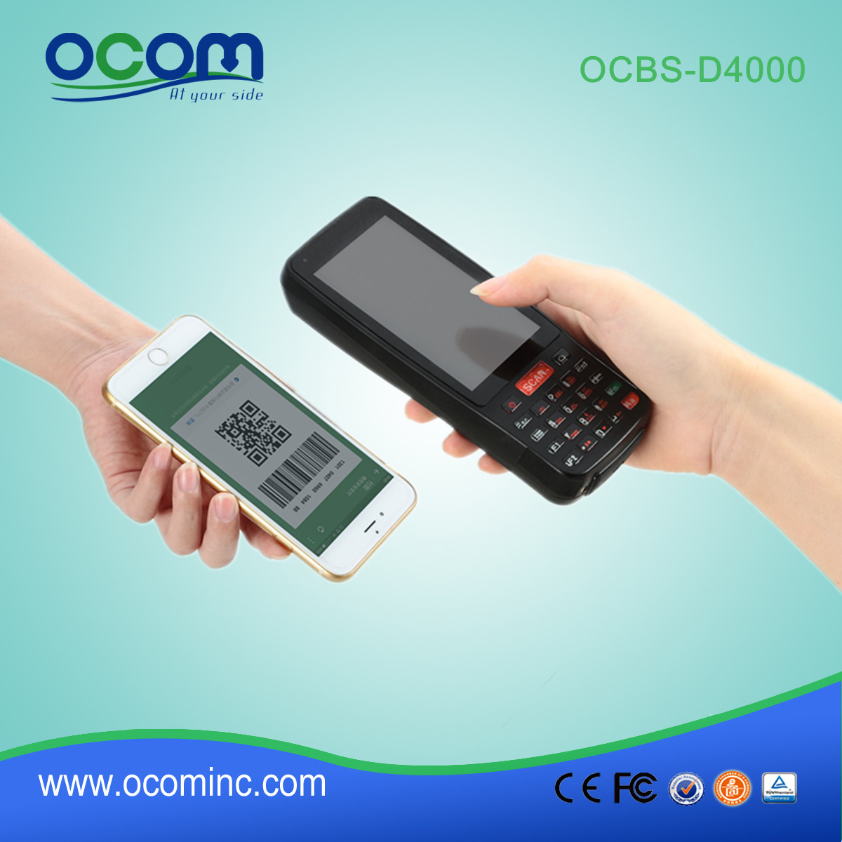 Handheld Android Industrial Mobile Data Terminal with Barcode Scanner