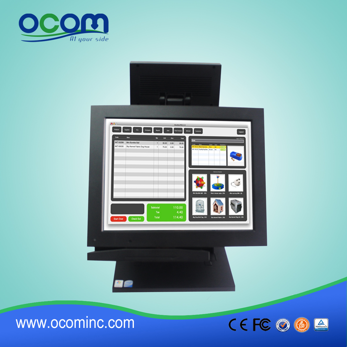 Hot selling 12 Inch All-In-One Touch Screen POS Terminal