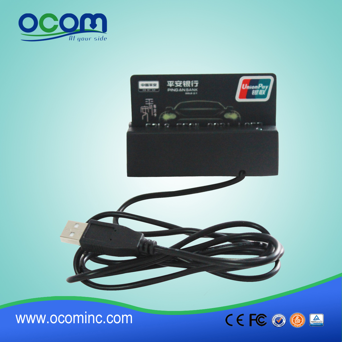 Mini USB / RS232 / TTL Interface Magnetic Card Reader