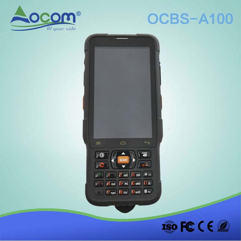 OCBS-A100 pda androide de almacén robusto de mano barata con escáner de código de barras