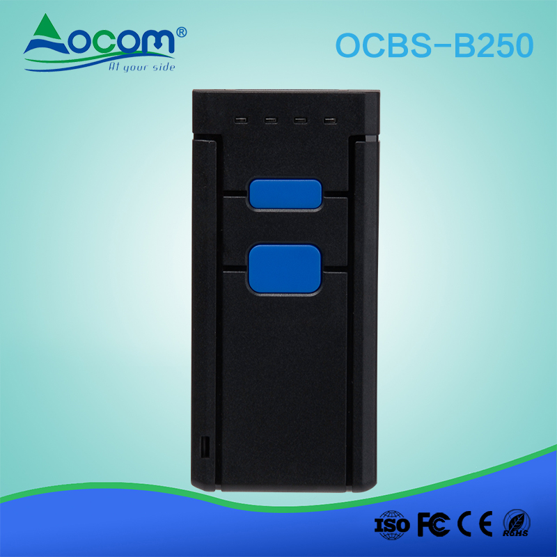 OCBS-B250 IOS Android 1D 2D handheld Wireless mini mobile barcode scanner