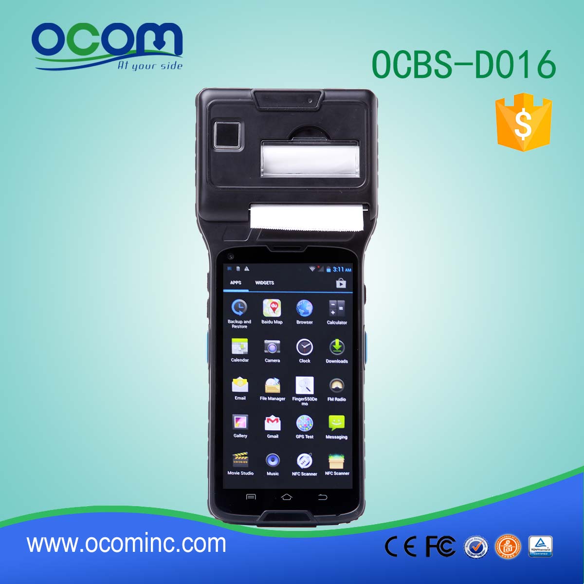 OCBS-D016 Φορητή αποθήκη Android PDA Για αποθήκη