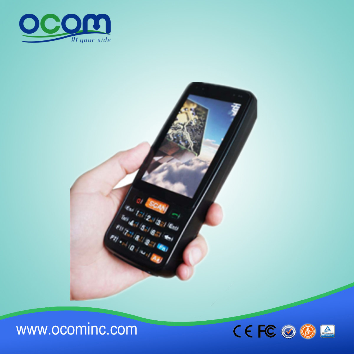OCBS -D4000 PDA Android economico economico con lettore di schede Wifi / Bluetooth / NFC
