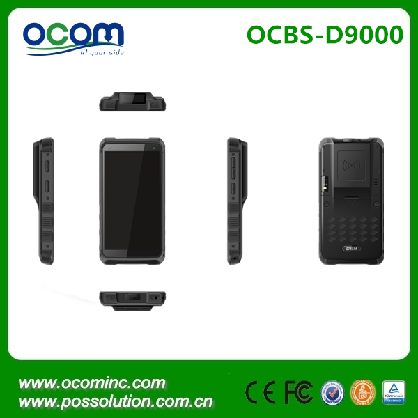 OCBS-D9000 RFID UHF WIFI GPS android touch screen handheld pda barcode scanner