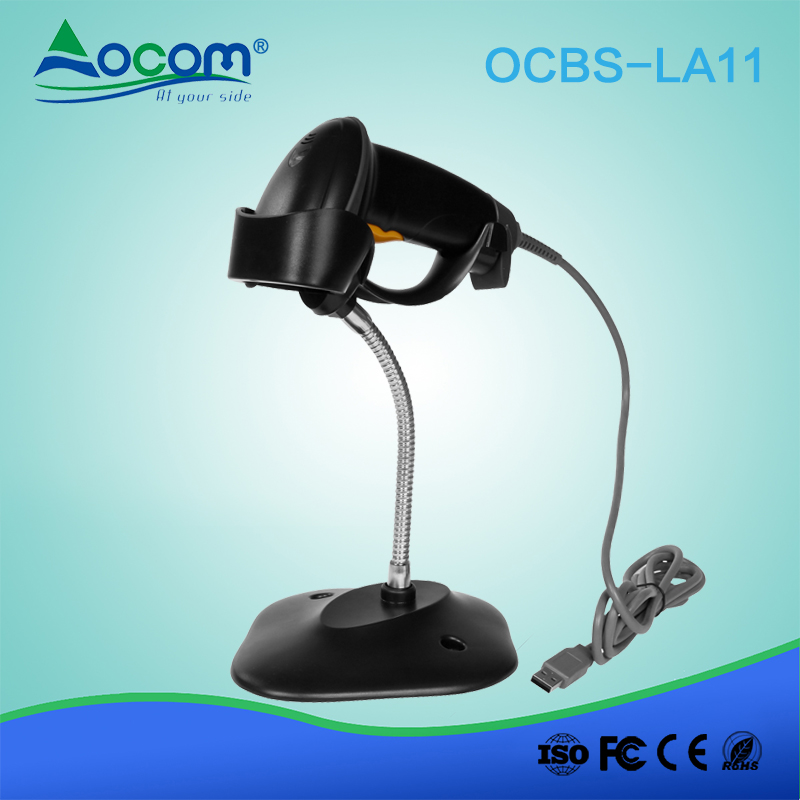 Factory Wired USB Handheld Barcode Reader with Stand