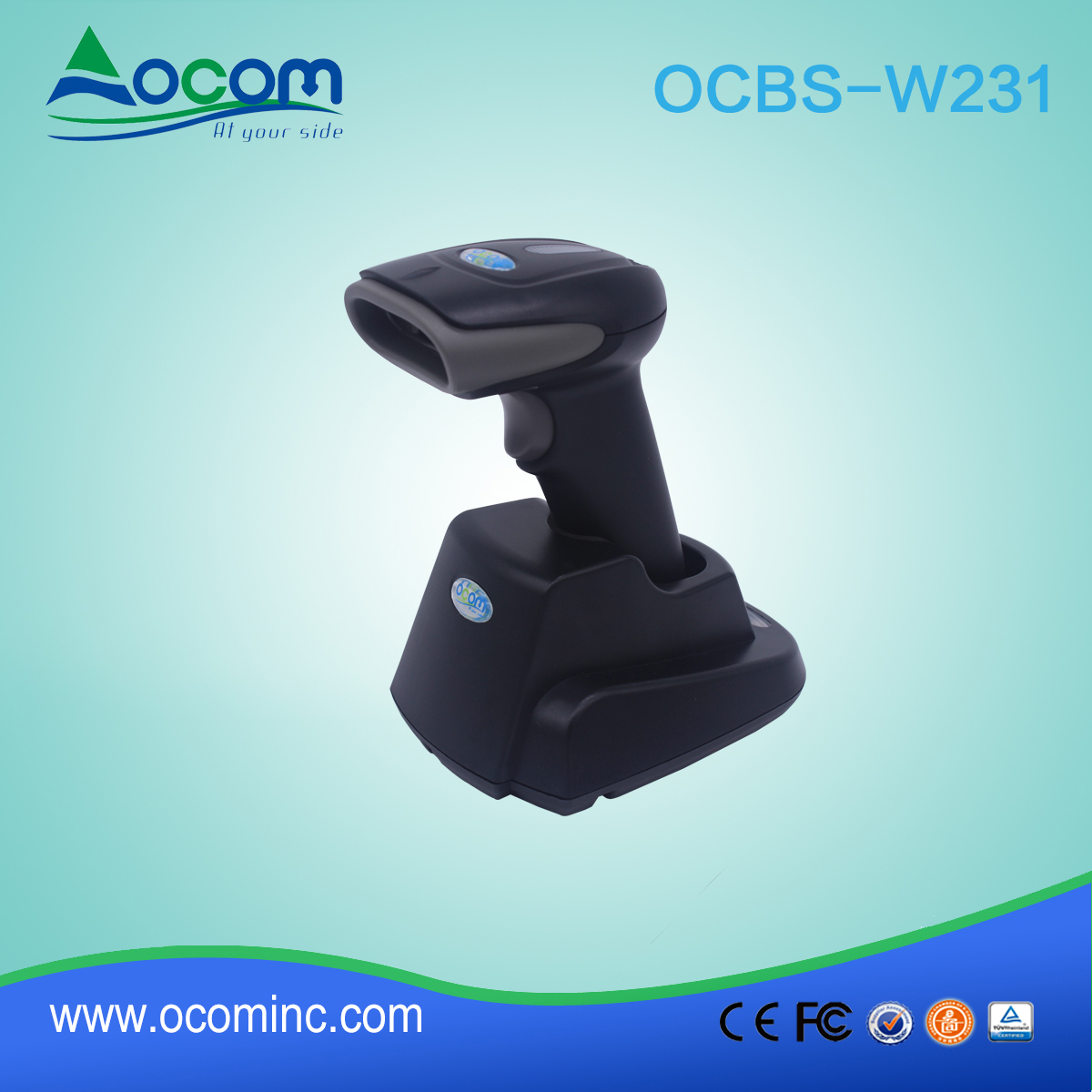 (OCBS-W231) Manual de escáner de código de barras 2D con soporte