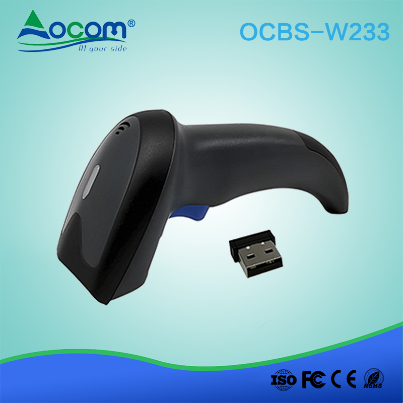 OCBS -W233 Lector de código de barras inalámbrico USB y Bluetooth 2D CMOS Scanner