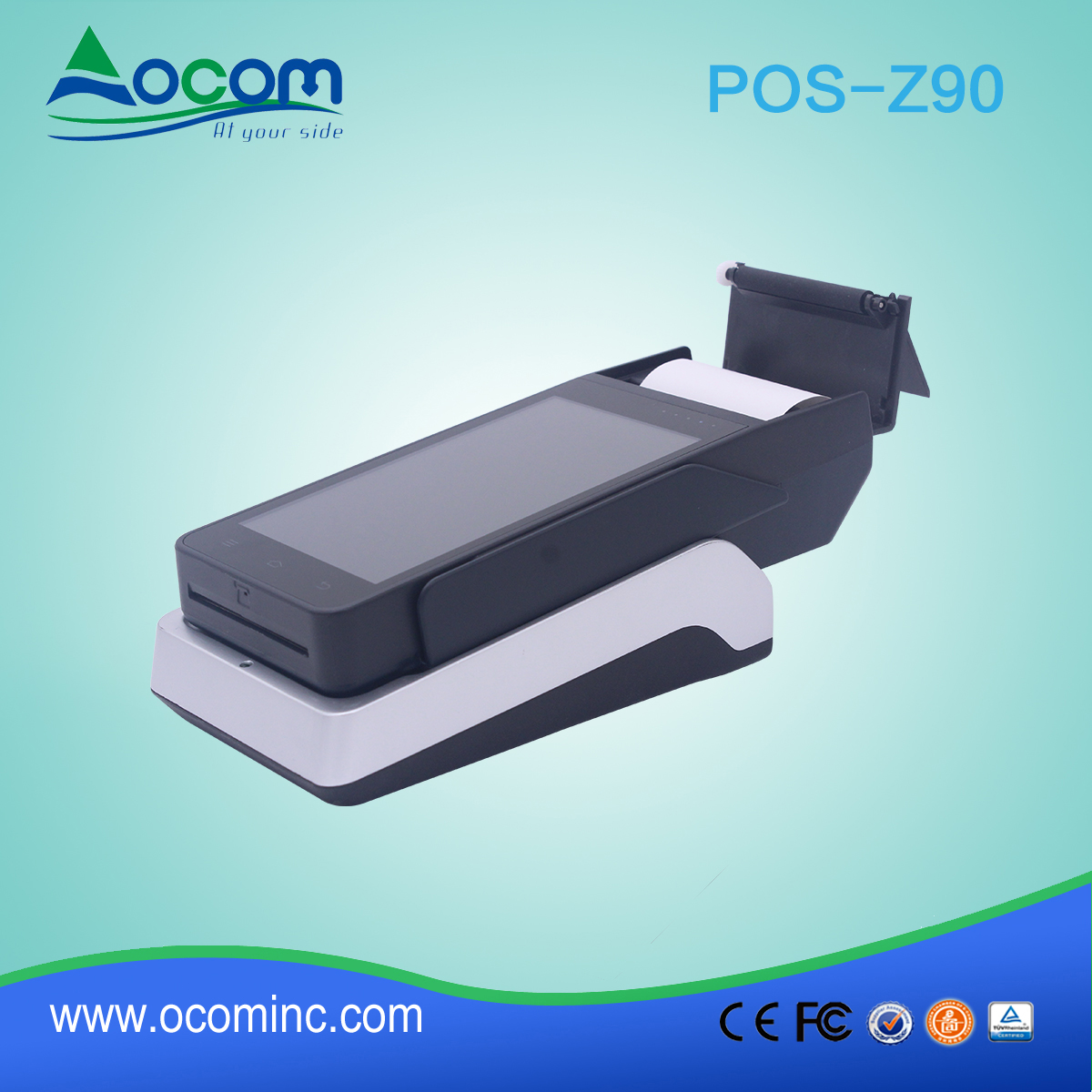 OCOM POS -Z90 tutto in un terminale Android pos palmare con stampante e lettore nfc