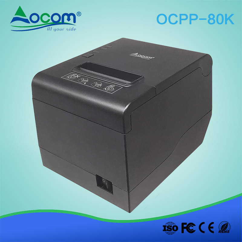 OCPP -80K Impresora de factura de cortador automático bluetooth 80mm impresora térmica de recibos para supermercado