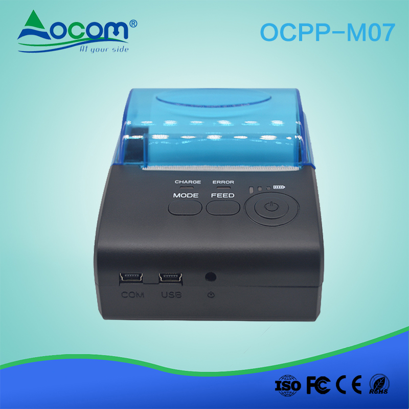 OCPP -M07 Портативный беспроводной мини pos 58 мм Bluetooth тепловой чековый принтер