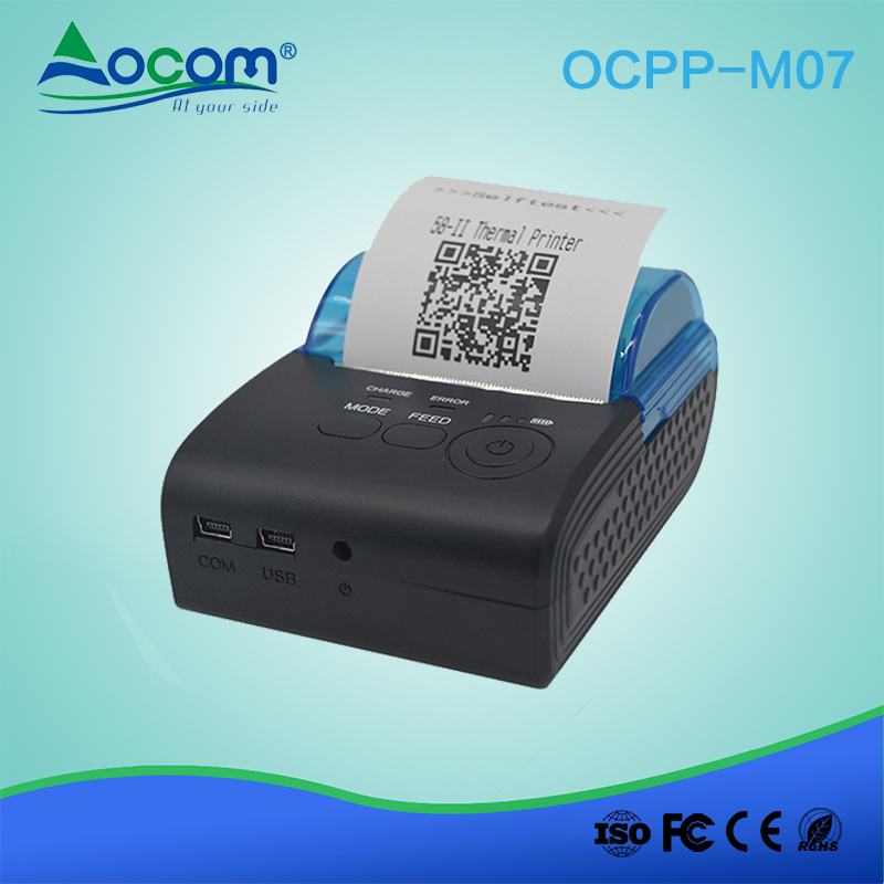 OCPP -M07 Preço barato 58mm mini bluetooth android sem fio pos impressora térmica