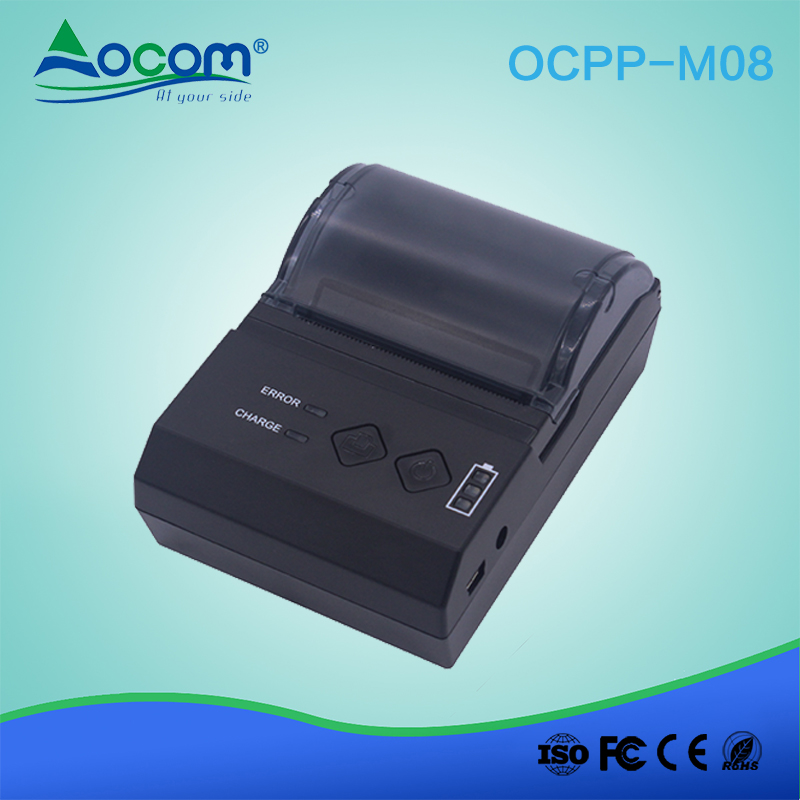 OCPP - M08 58mm φορητός μίνι ασύρματος και Bluetooth bluetooth εκτυπωτής pos με μπαταρία