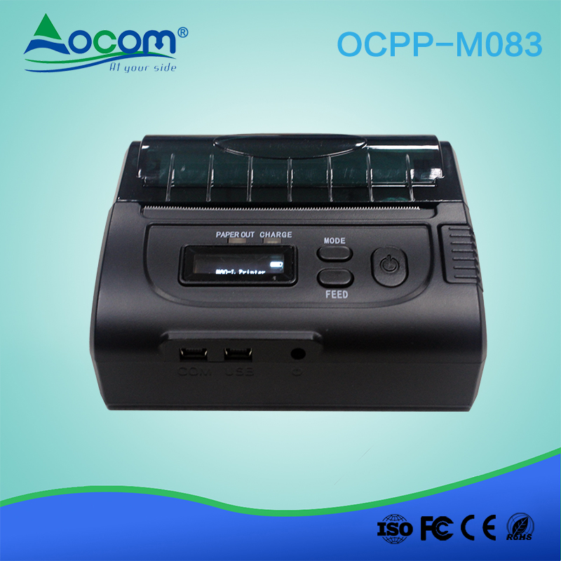 Mini OCPP -M083 Stampante termica portatile per ricevute 80mm con display OLED