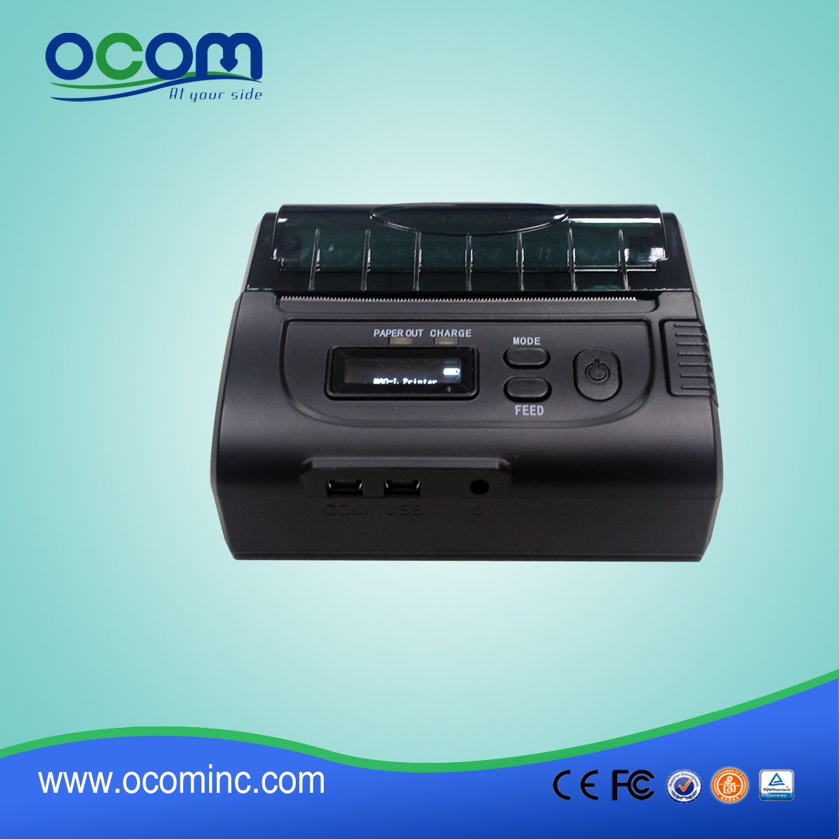 OCPP- M083 android mini-impressora de recibos térmica do bluetooth móvel