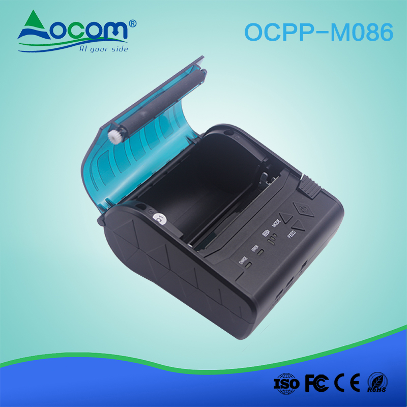 80 mm draadloze, handige draagbare Bluetooth-printer