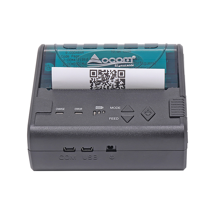OCPP -M086 Usb Bluetooth portátil Impressora térmica móvel de 3 polegadas