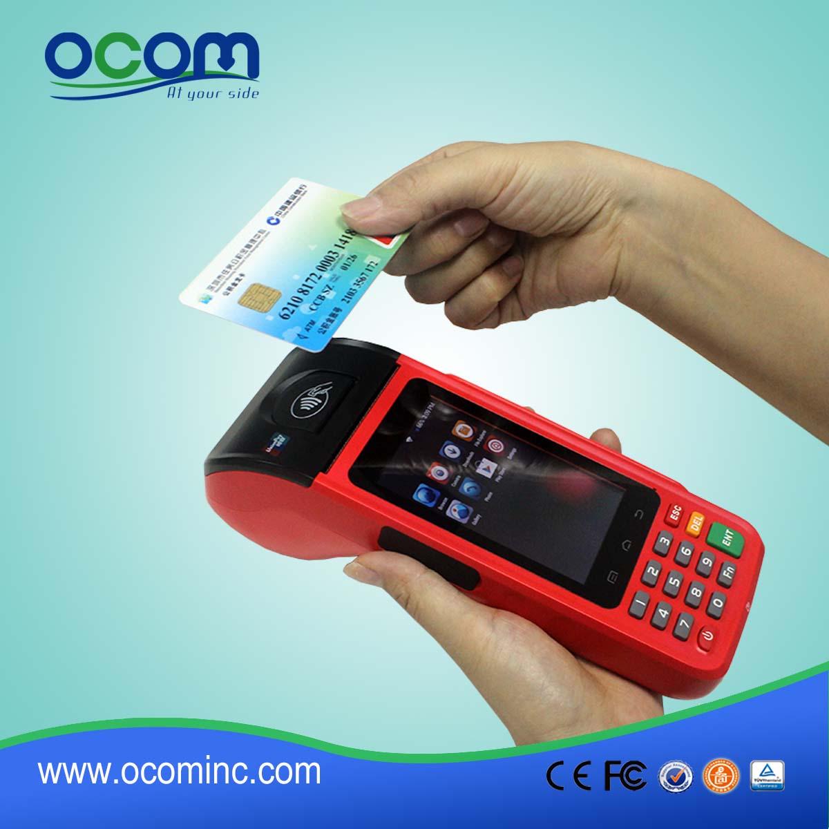 (P8000)2016 Newest low cost handheld pos device Android