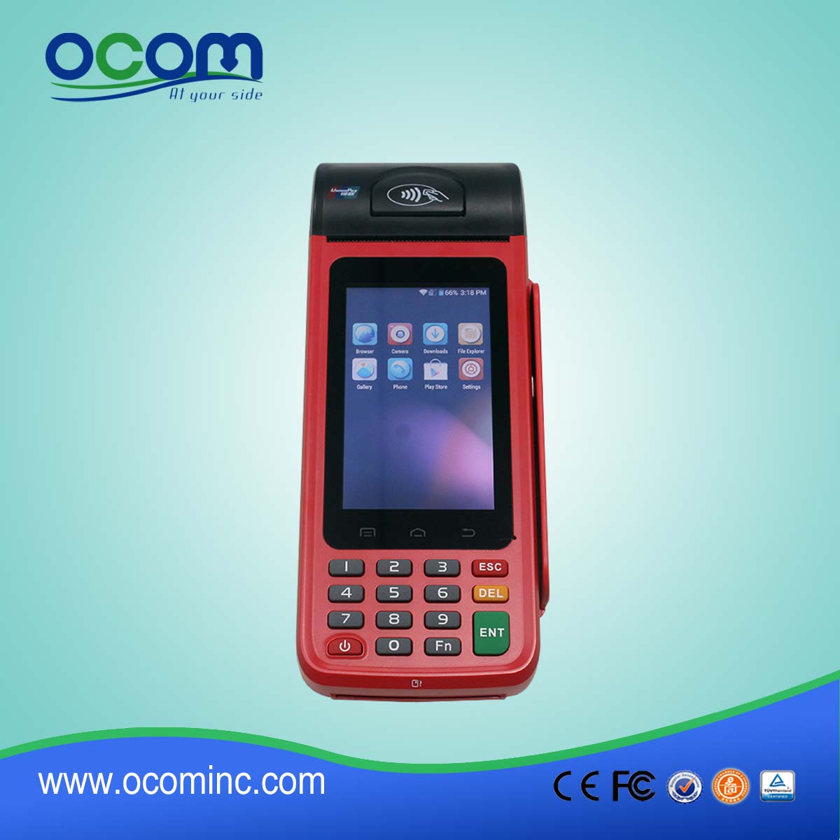 P8000S robuste gsm rfid Hand pos mit gestreifter Kartenleser drahtlos