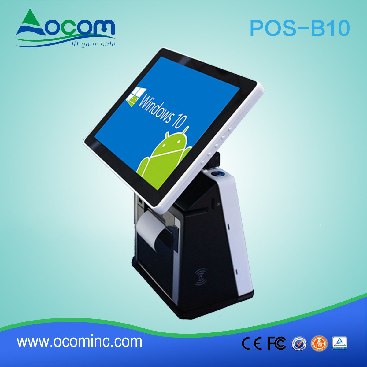 POS-b-2017 China Factory Touch Screen 10,1 "POS alle in einem Preis