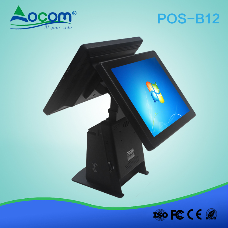 POS-B12 餐厅windows带打印机的触摸一体POS系统