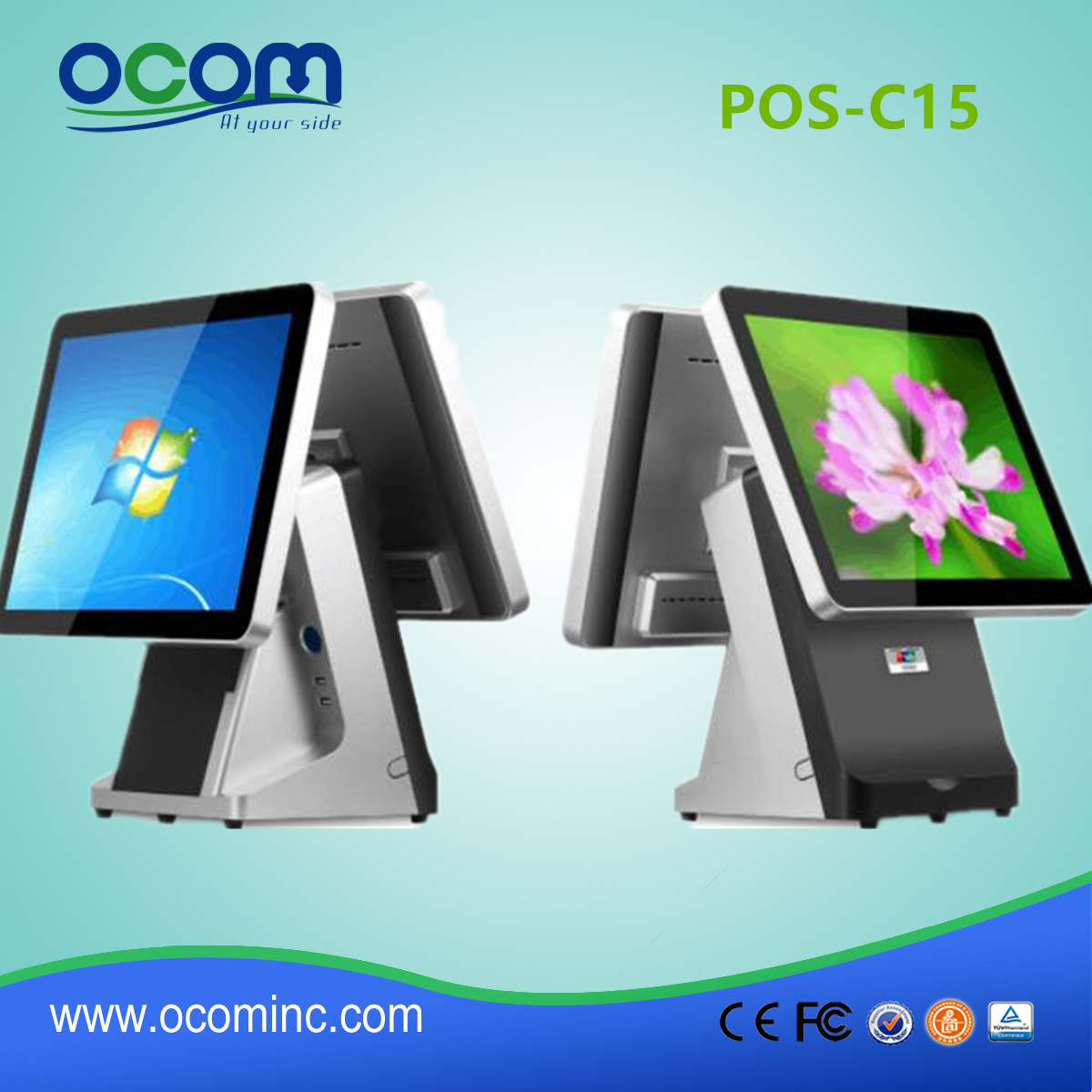 POS-C15-15 polegadas Terminal de táctil em um único touch screen para supermercado