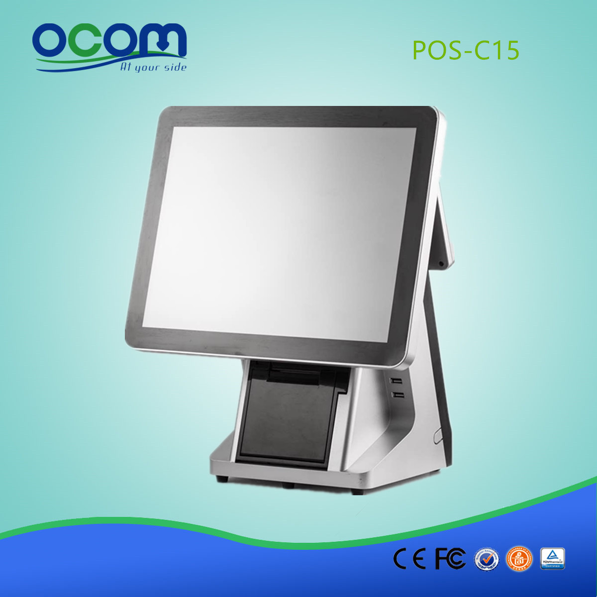 POS-C15-China Fabrik machte 15Zoll alle in einem Touchscreen Android Smart POS-Terminal