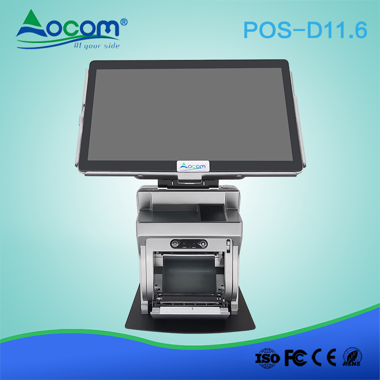 POS -D11.6 قرص الروبوت القابل للإزالة POS الطرفية الكل في واحد شاشة تعمل باللمس POS نظام تسجيل النقدية الرخيصة