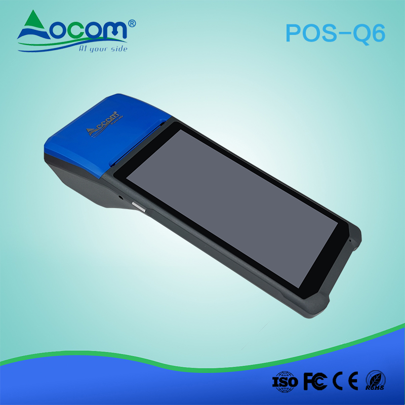 POS -Q5 / Q6 16GB 3G código qr robusto android smart mobile pos terminal offline