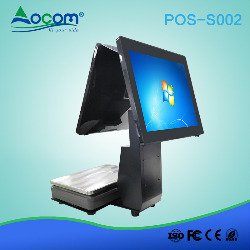 POS -S002 Цифровой кассовый аппарат в одном весе POS с термопринтером