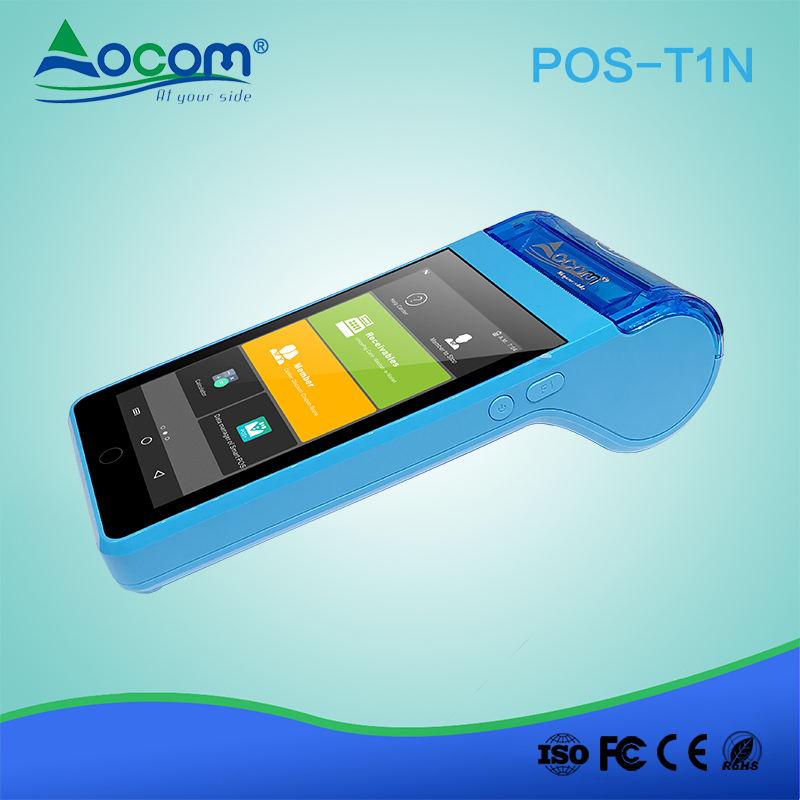 POS -T1N Terminale POS portatile smart android da 4G wifi ristorante con stampante termica 58mm