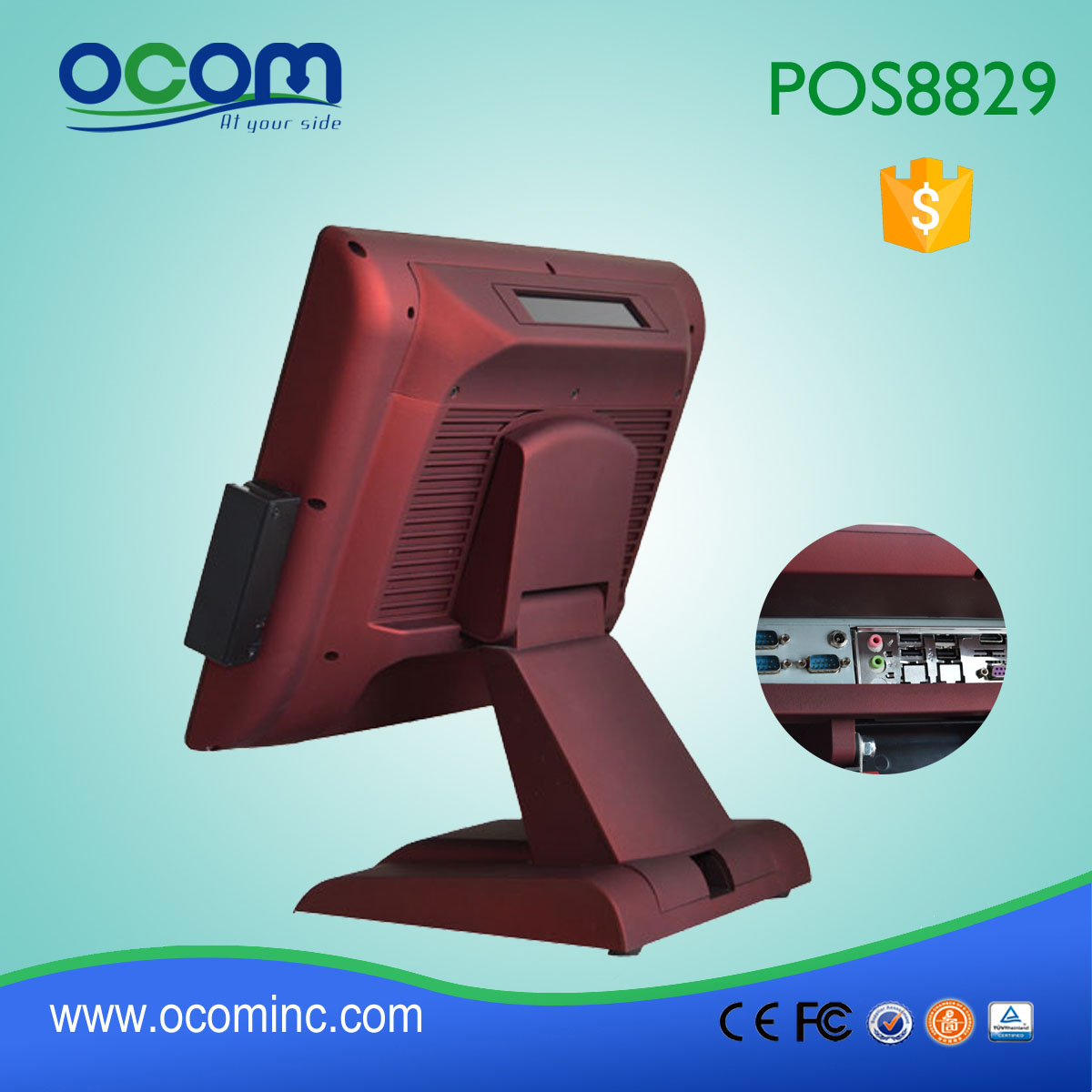 POS8829 15 inch all in one cash register touch screen