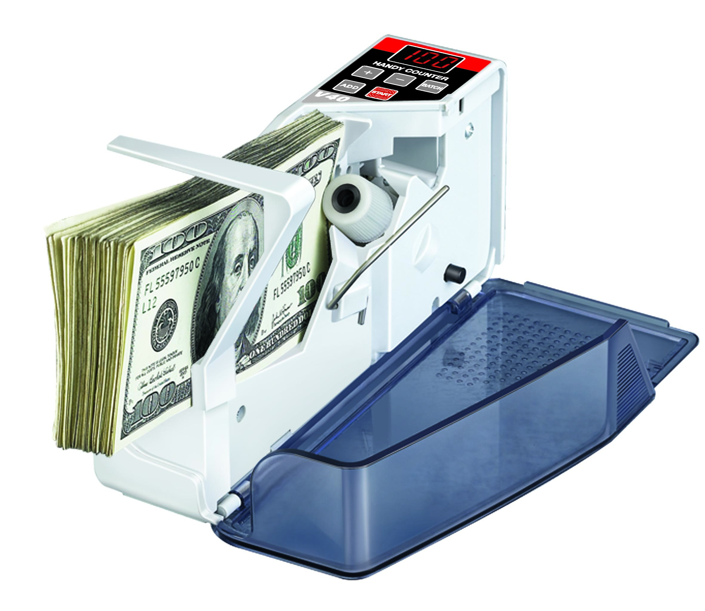 Compteur automatique de billets de banque de la banque V40