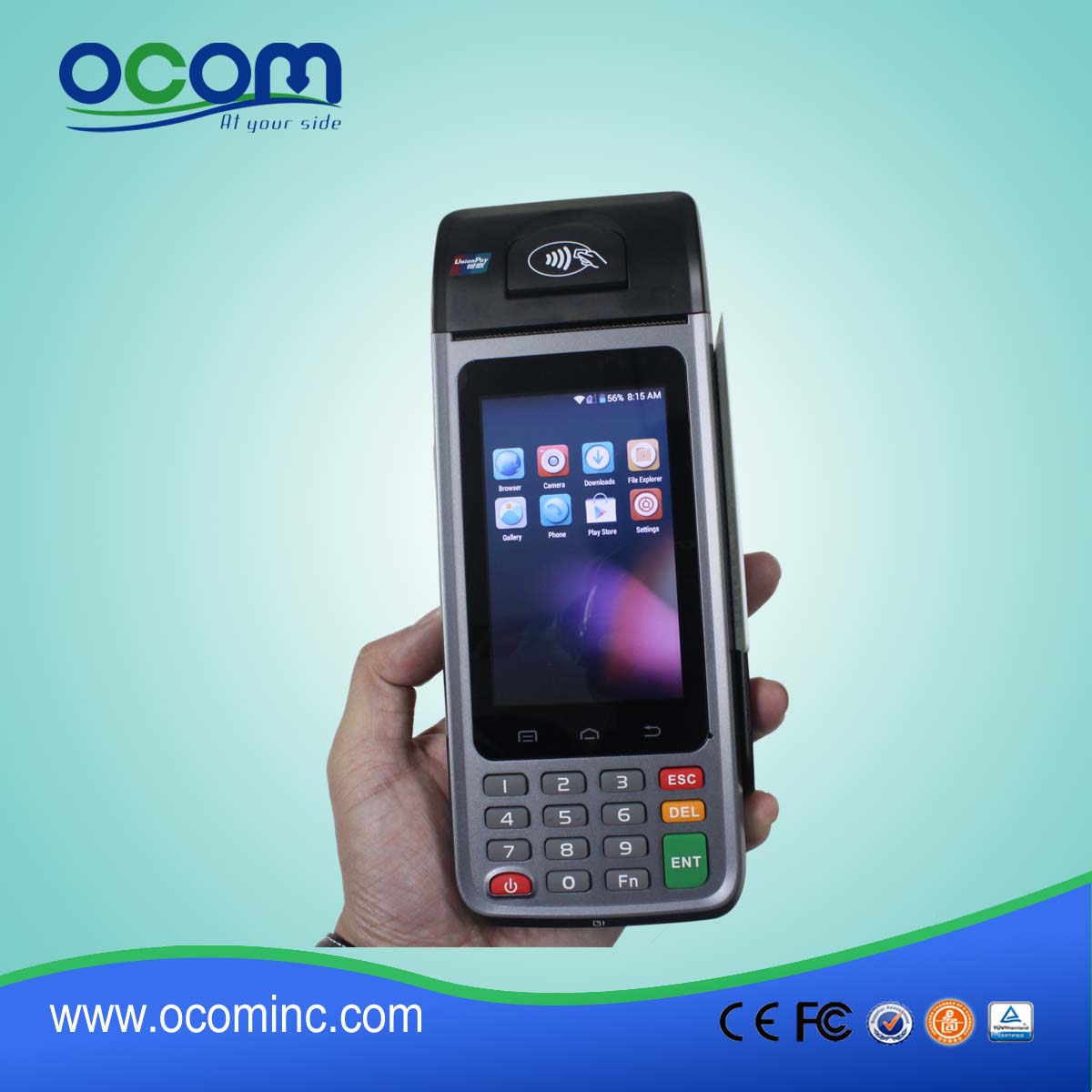 terminal de toque pos portátil com cartão SIM (POS-T8)