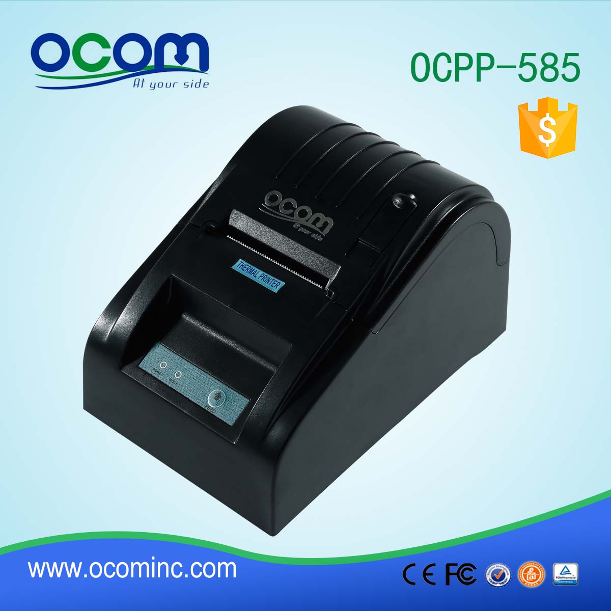 سطح المكتب طابعة حرارية الروبوت USB OCPP-585