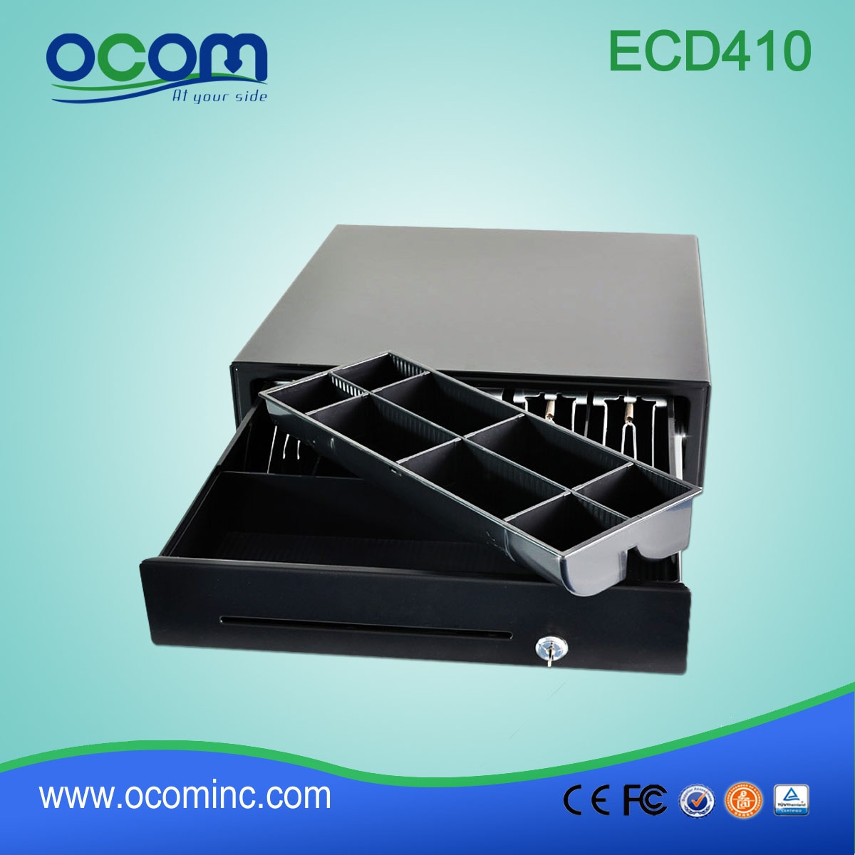 Pos RJ11 Metal Cash Drawer -- ECD410