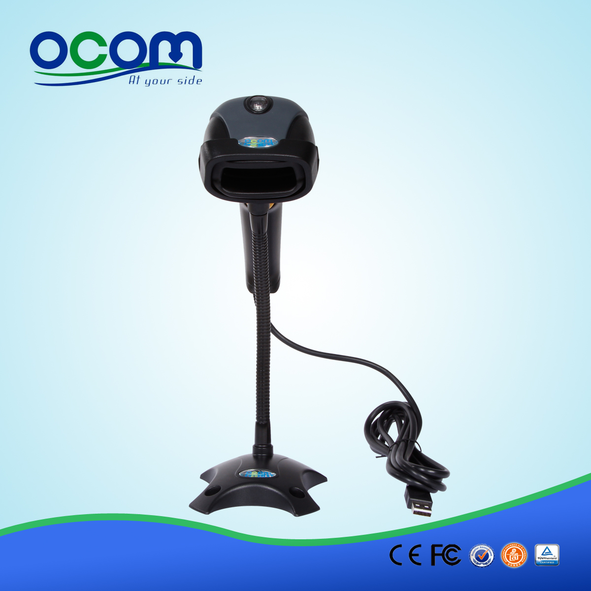 RS232 or USB port 32 bit high quality handheld barcode scanner