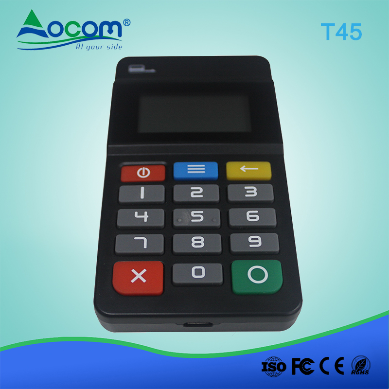 Terminale portatile mini MSR NFC di pagamento mobile registratore di cassa T45